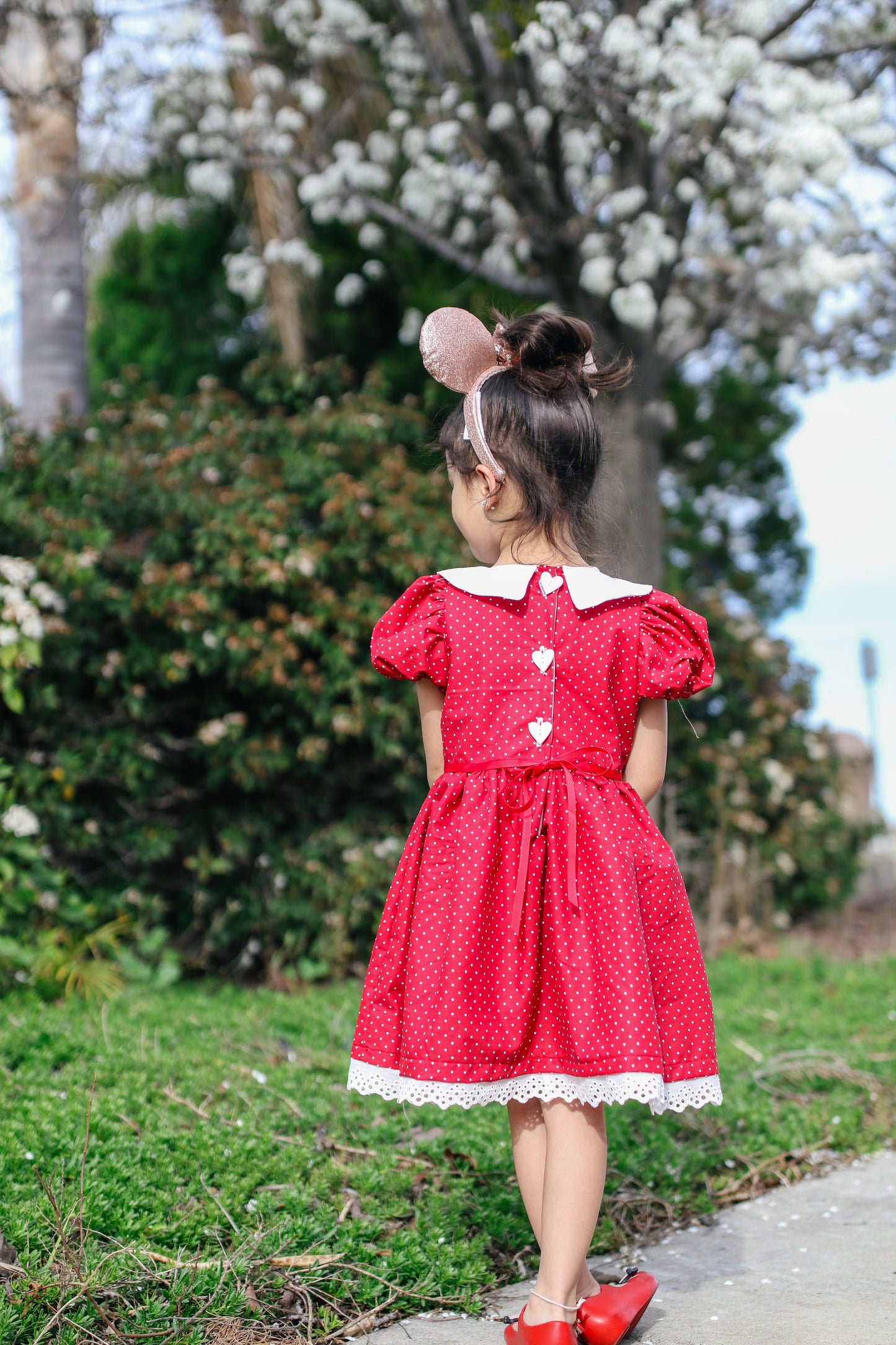 Red Polka Dot Dress (OAK)