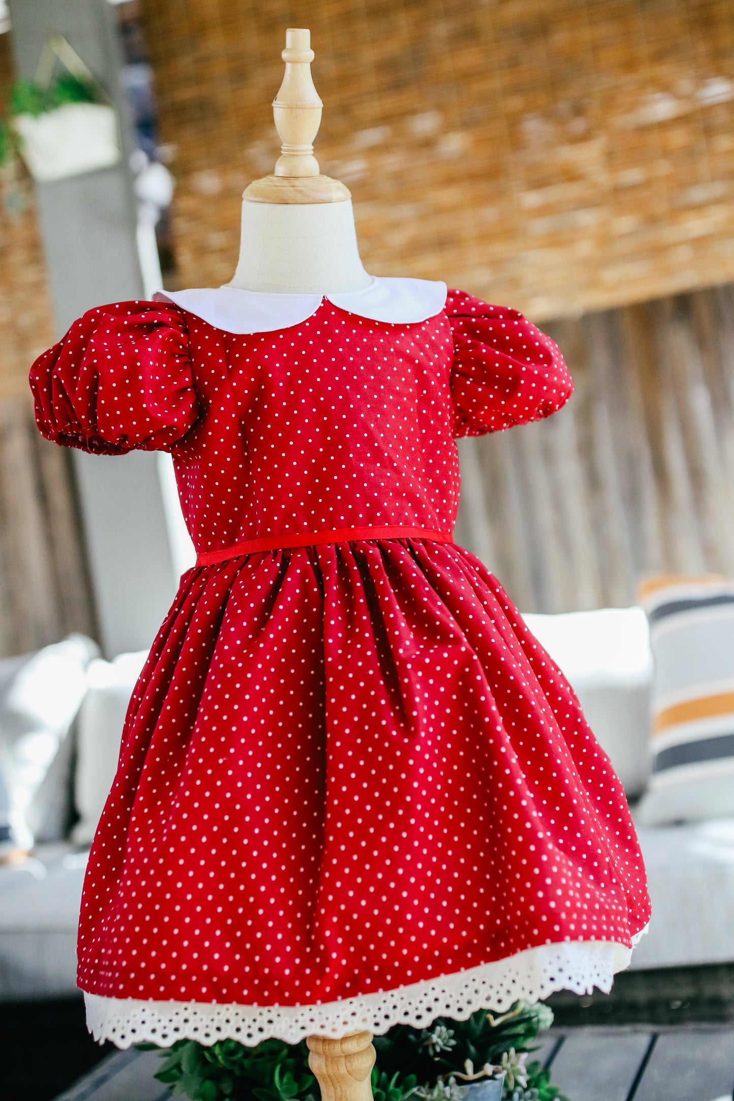 Red Polka Dot Dress (OAK)