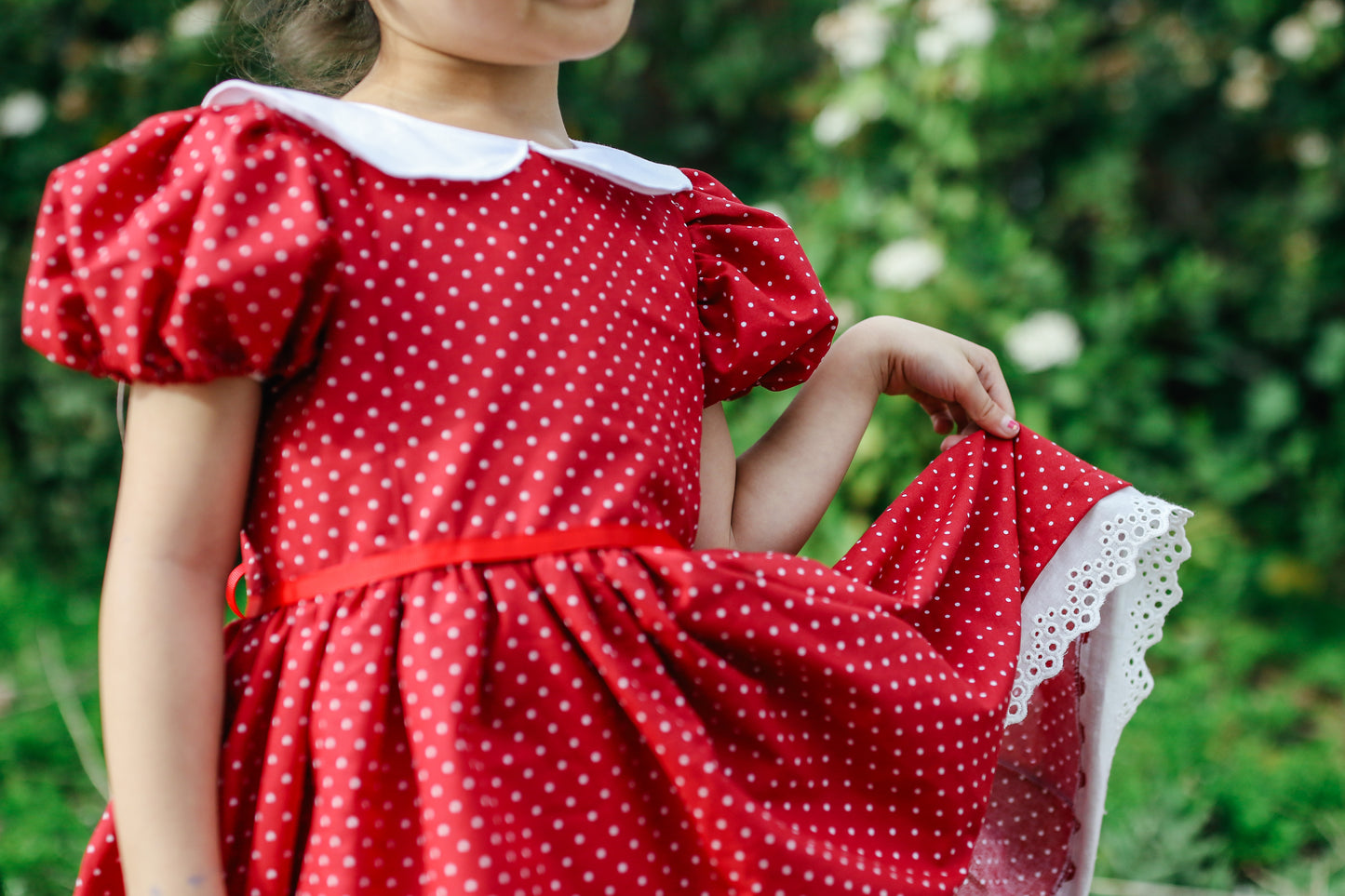 Red Polka Dot Dress (OAK)