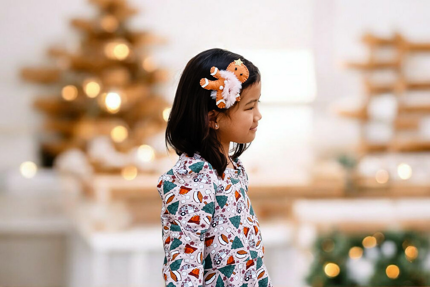 đŞ Gingerbread Girl Felt Clip đŞ