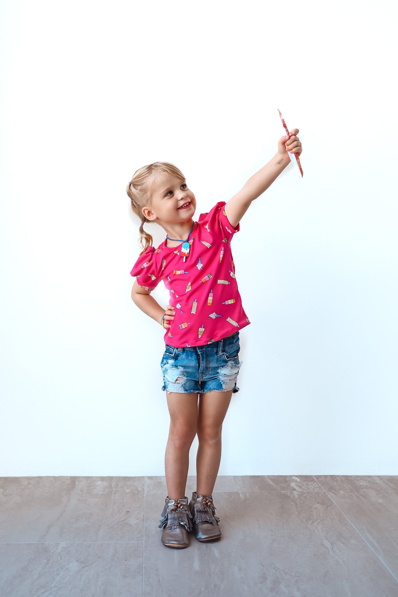 The Emma Blouse- Pink Popsicle