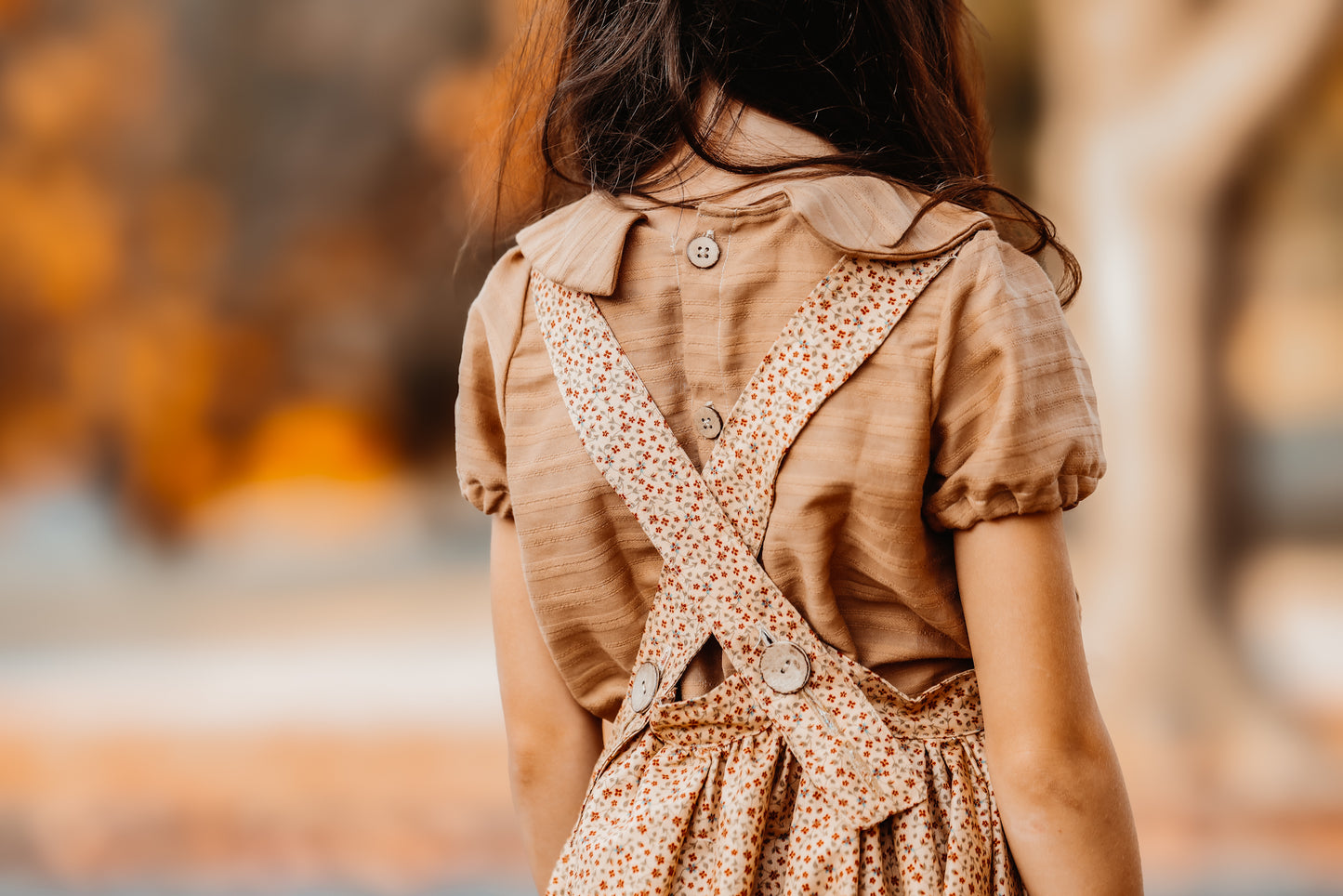 Autumn Pinny & Collared Blouse