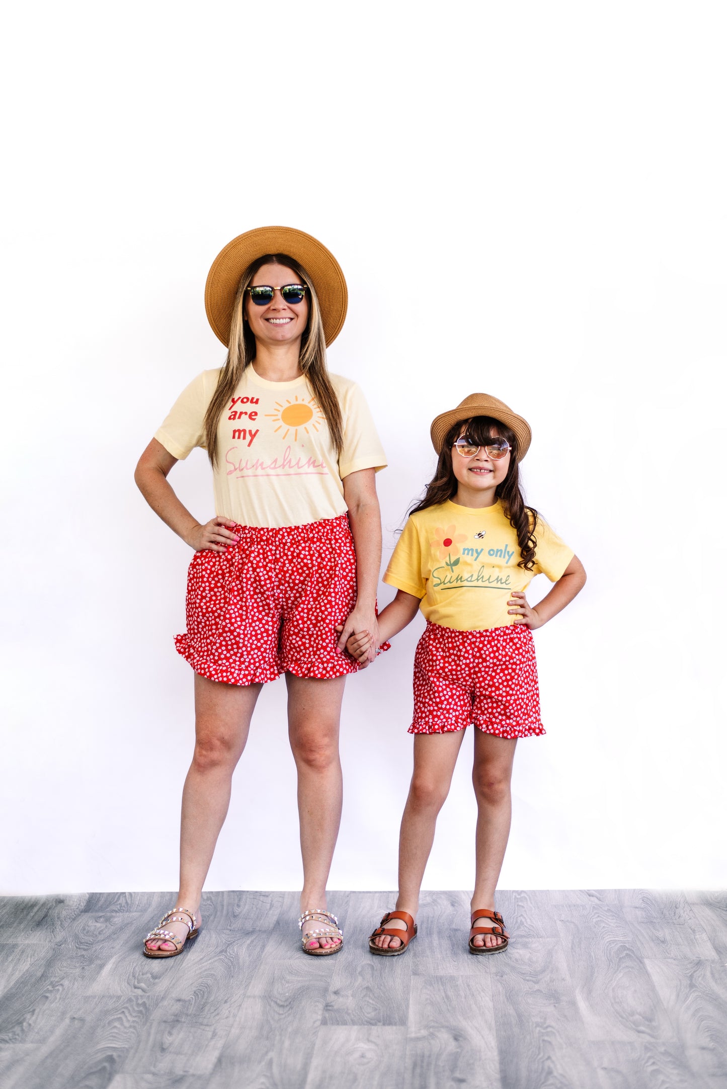 Summer Floral Ruffle Shorts - Child