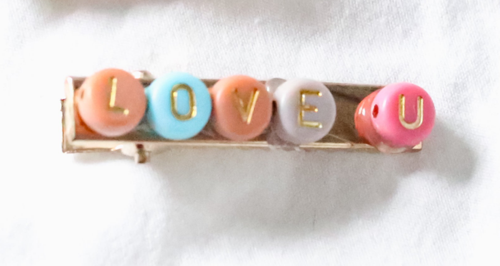 Letter Bead Clips