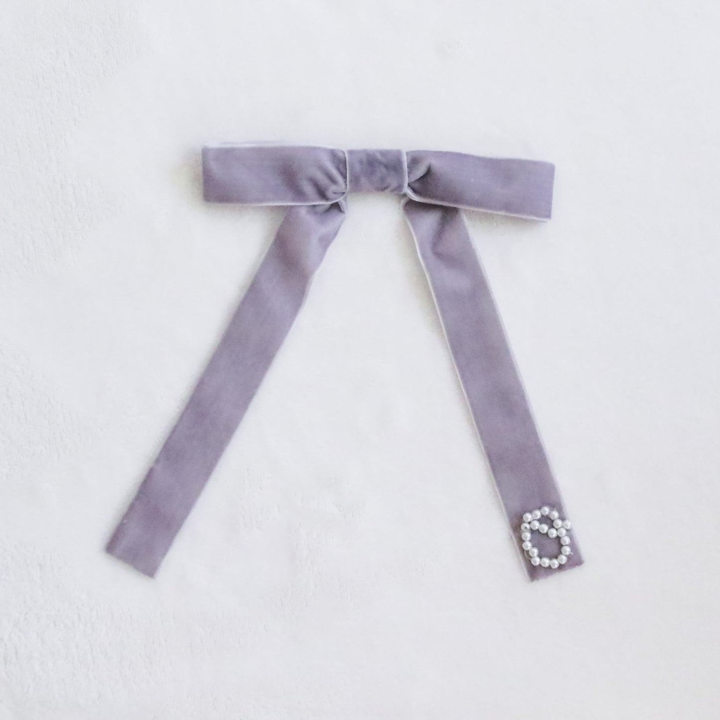 Long Velvet Ribbon Bow