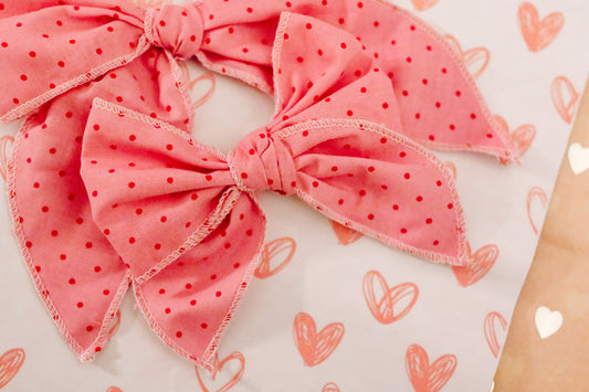 Pink Dot Fable Bow