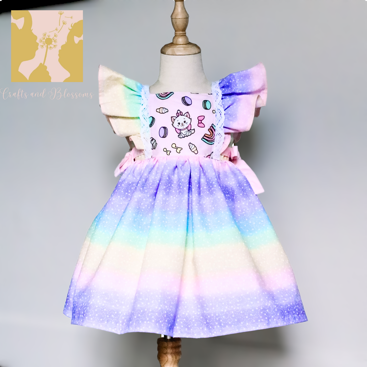 Rainbow Kitty Dress (OAK)