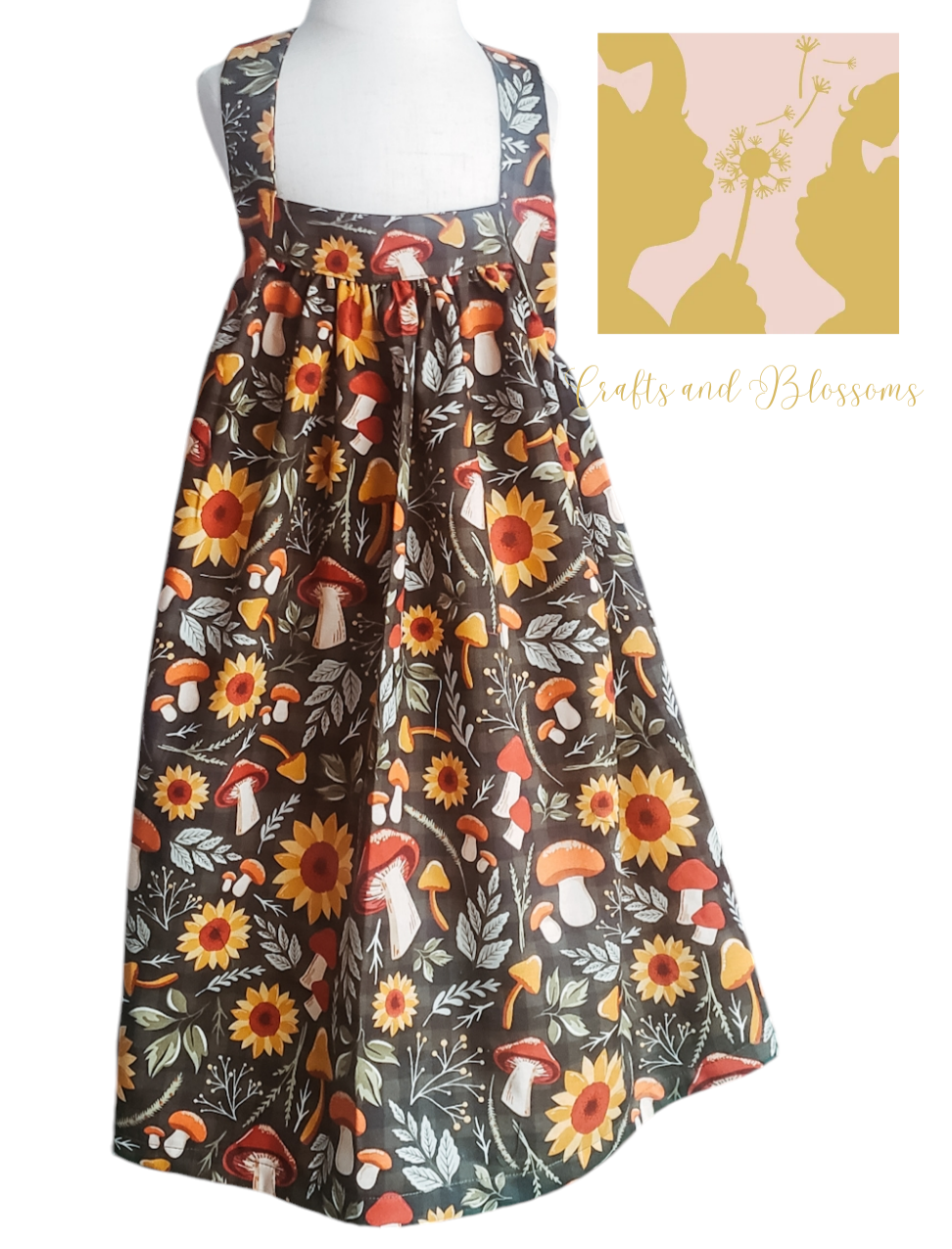 Mushrooms and Sunflower Pinny RTS