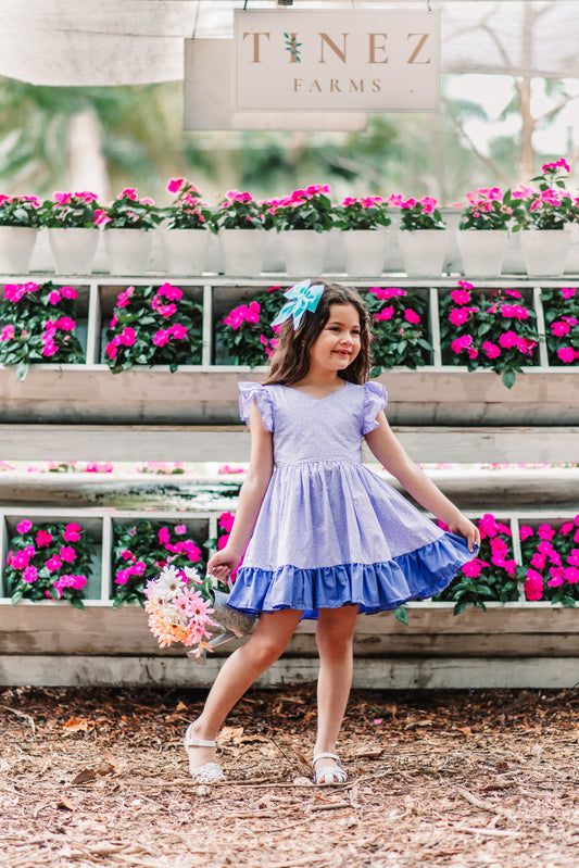 The Annabelle Dress- Purple Floral