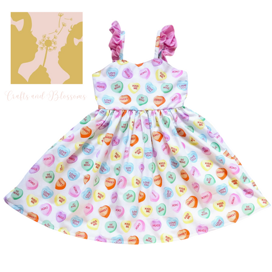 Conversation Hearts Dress (RTS)