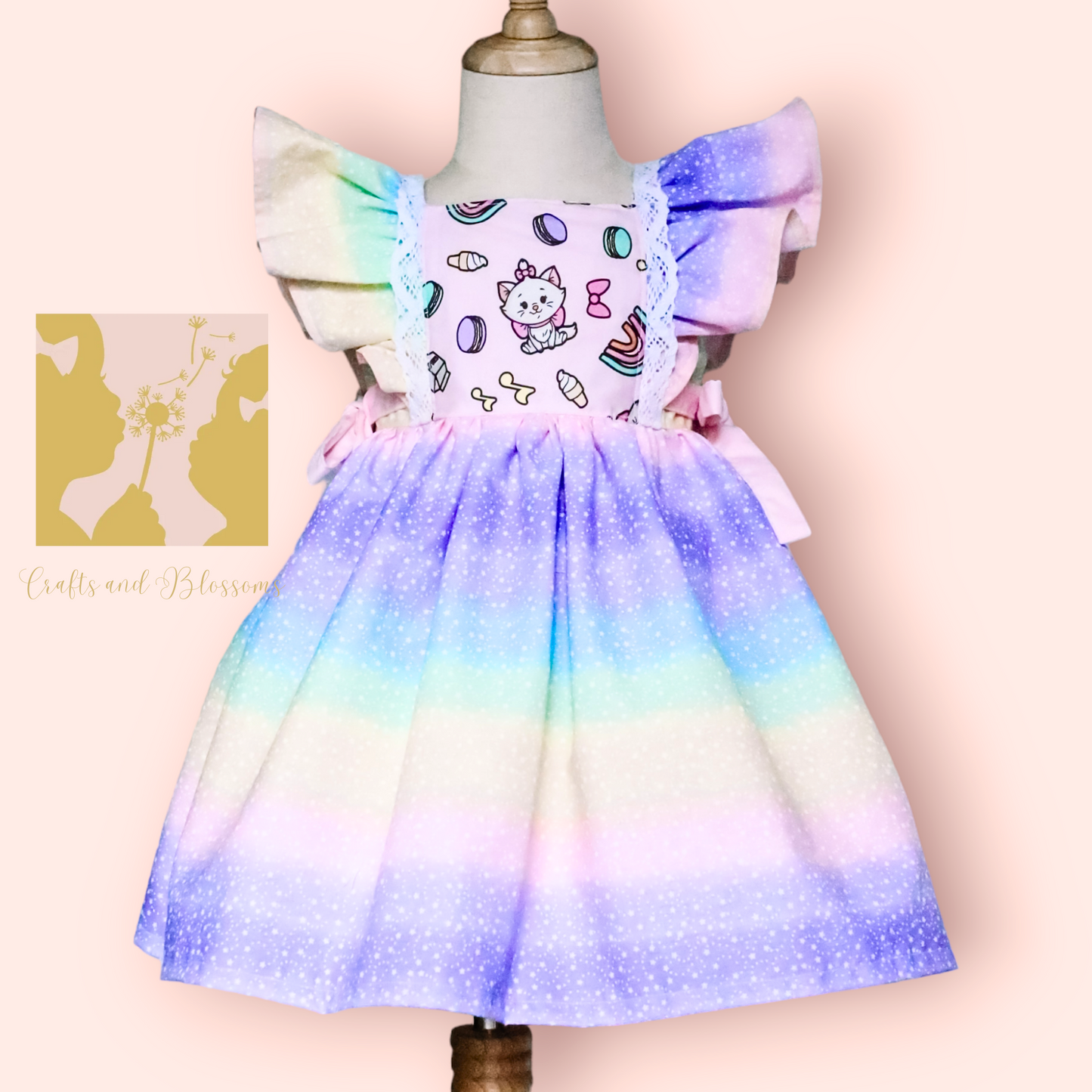 Rainbow Kitty Dress (OAK)