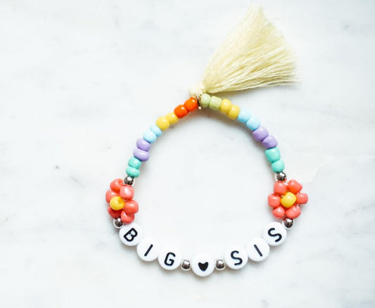 Big Sis Pastel Rainbow Stacker Bracelet